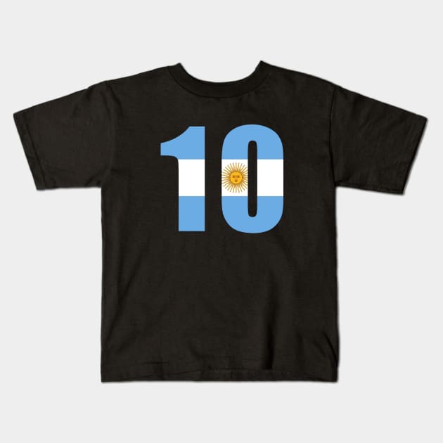 DIEGO MARADONA | FOOTBALL | LEGEND | 10 Kids T-Shirt by theDK9